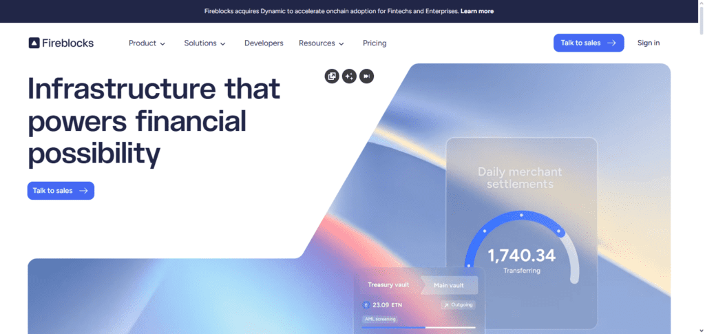 10 Best Crypto Wallet Recovery & Key Management Solutions (2026 Guide) 2 Fireblocks