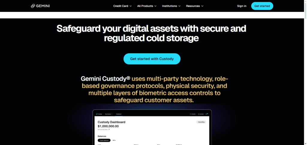 Gemini Custody API