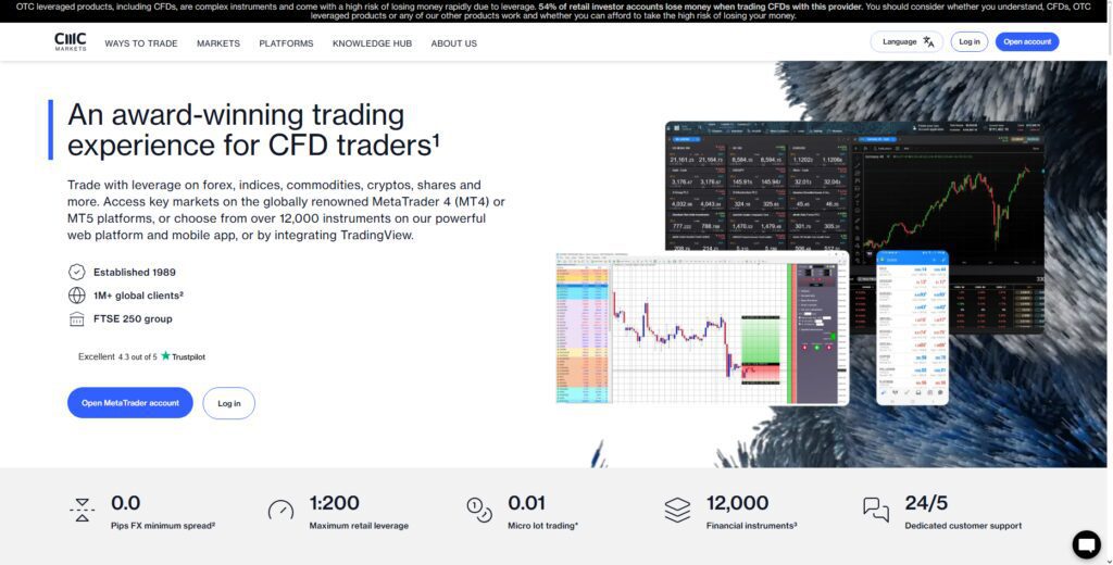10 Best Forex Brokers with Real-Time Trade Transparency 9 CMC Markets
