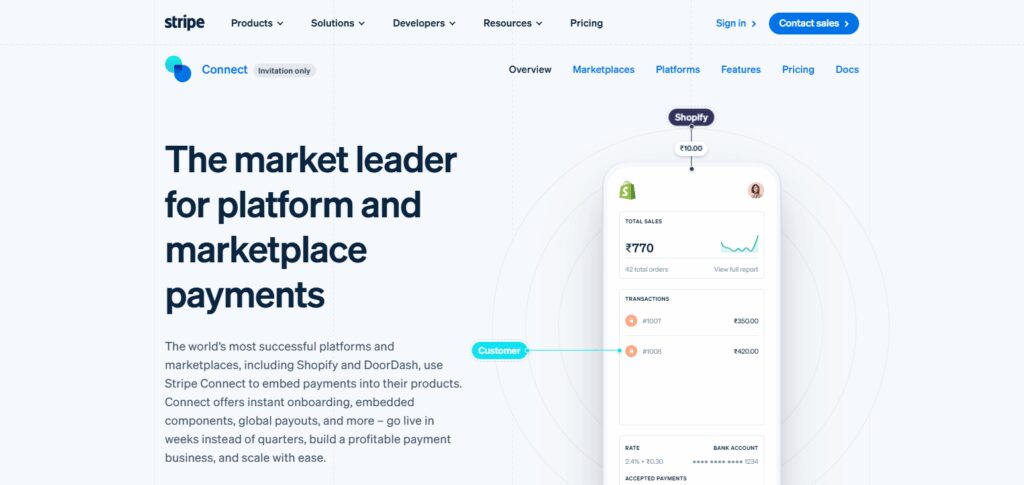9 Best Instant Settlement Providers for Marketplace Platforms 2 Stripe Connect – Best Instant Settlement Providers for Marketplace Platforms