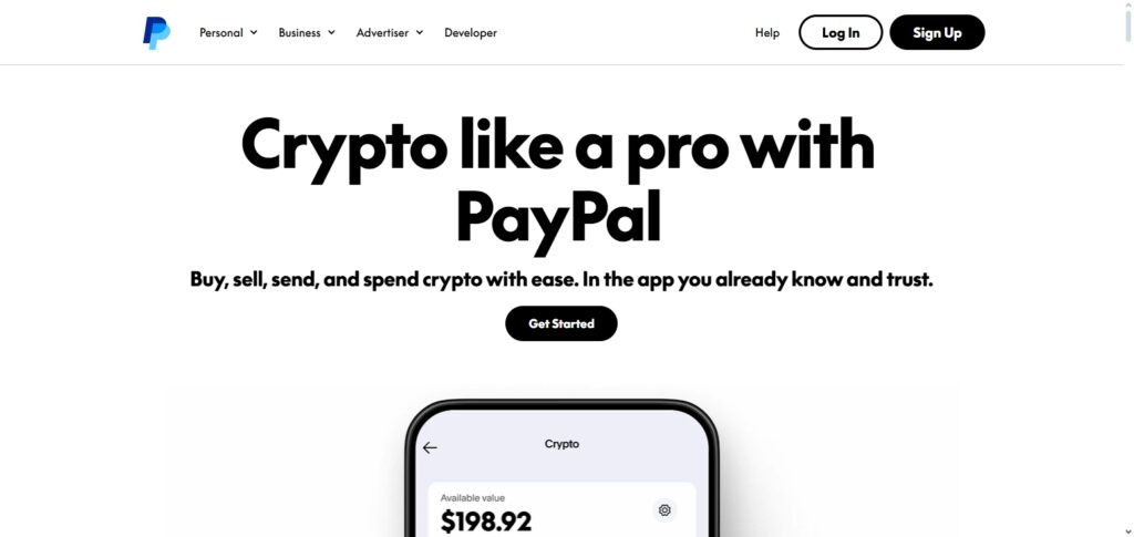 PayPal (Crypto Services)