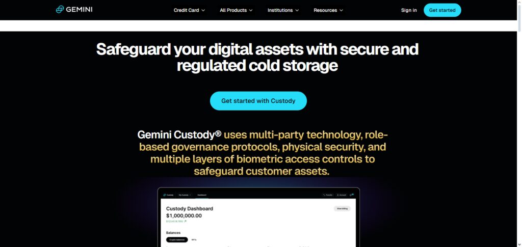  Gemini Custody