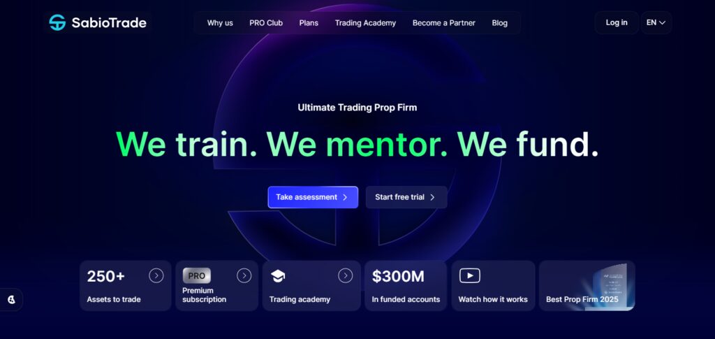 SabioTrade: Funding As High As $1,000,000 | Profit Split As High As 85%
