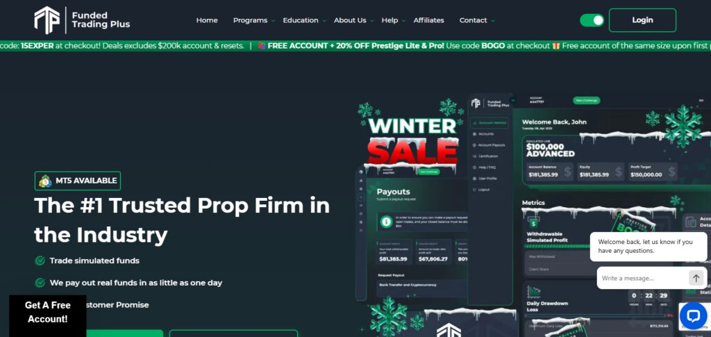 Funded Trading Plus – Funding Up To $2,500,000 | Profit Split Up To 90% | Instant Funding Available
