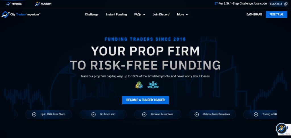 City Traders Imperium (CTI) - Funding Up To 2,000,000 | Profit Split Up To 70\%
