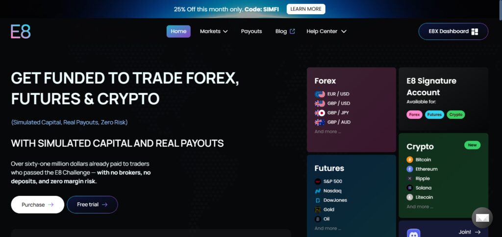 E8 Markets