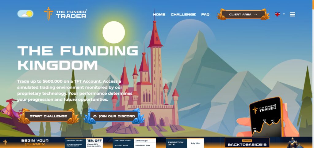 The Funded Trader – Funded Up To $1,500,000 | Profit Split Up To 90%