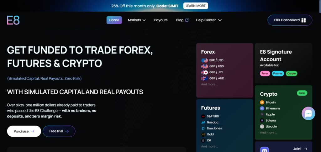  E8 Markets