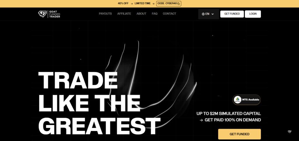 Goat Funded Trader – Automation-Friendly Prop Firm
