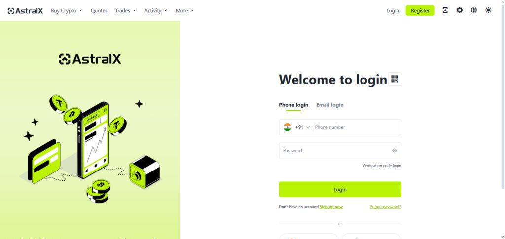 Click on “Sign Up” or “Create Account”