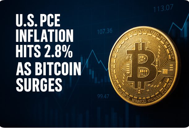 Breaking: U.S. PCE Inflation Hits 2.8% as Bitcoin Surges
