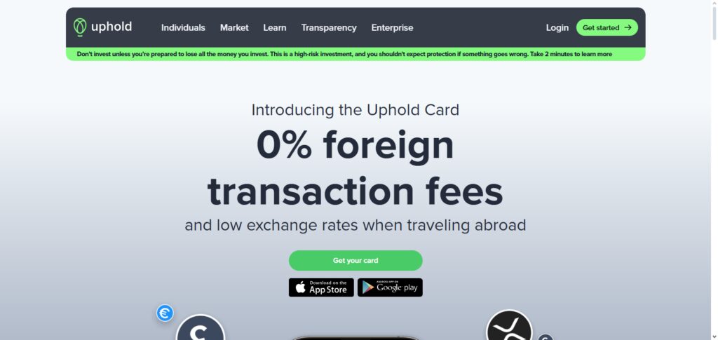 11 Best Revolut Crypto Card Alternatives You Should Try 7 Uphold Card