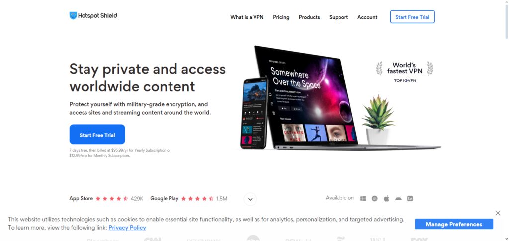 10 Best VPNs for Disney+ & Prime Video in 2026 6 Hotspot Shield