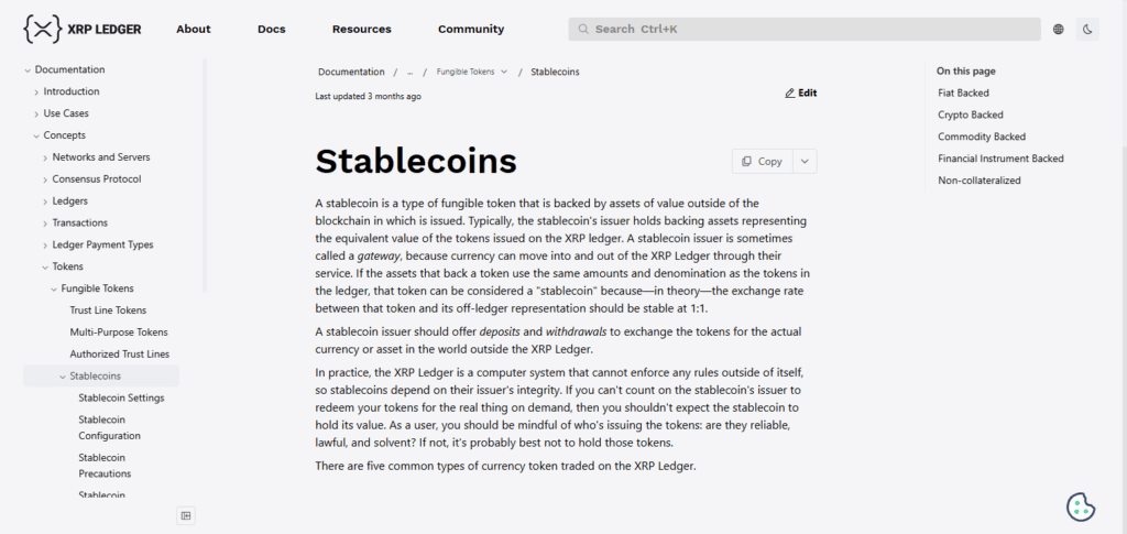 Ripple XRP Ledger Stablecoin API