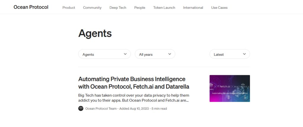 10 Top "Know Your Agent" Tools for AI Crypto Agents 9 Know Your Agent Tools for AI Crypto Agents -- Ocean Protocol Agents