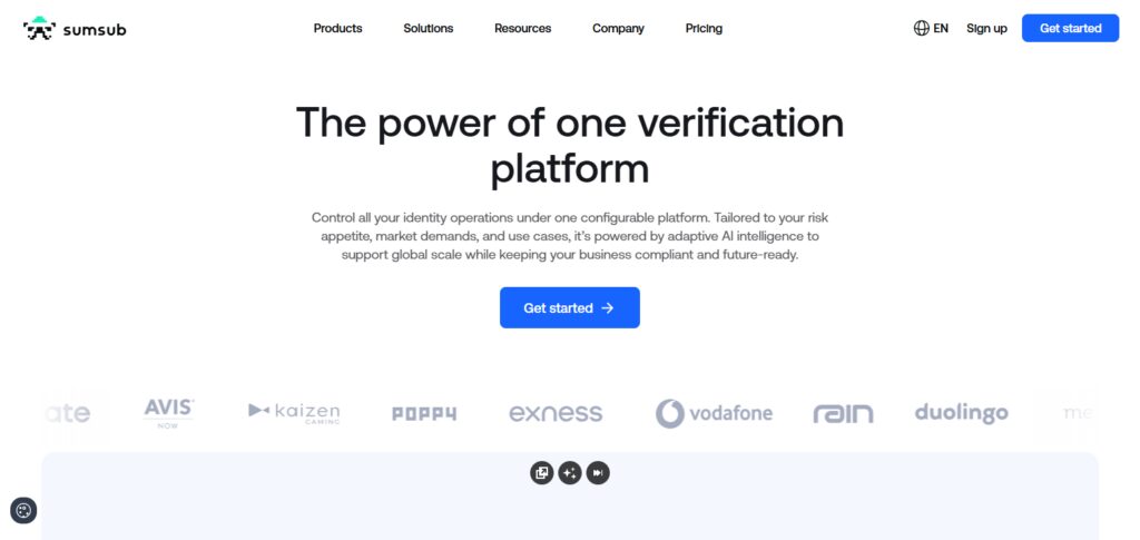 Sumsub — Best Crypto Compliance Tools for Non-Custodial Wallets