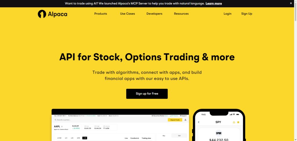 Alpaca Crypto API