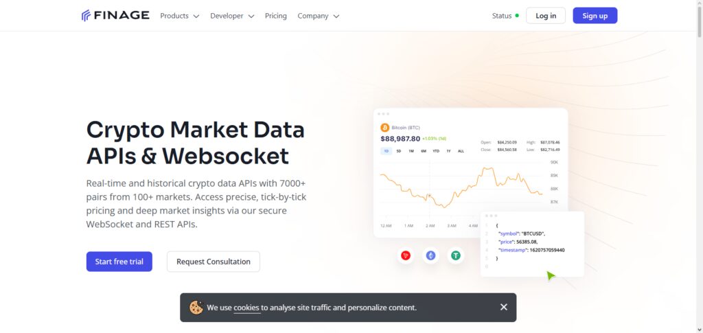 Finage Crypto API