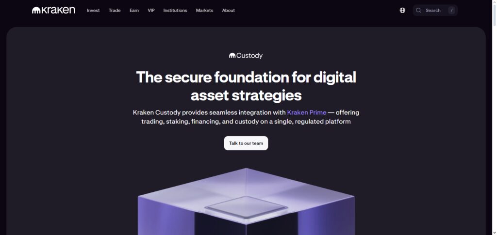 Kraken Custody