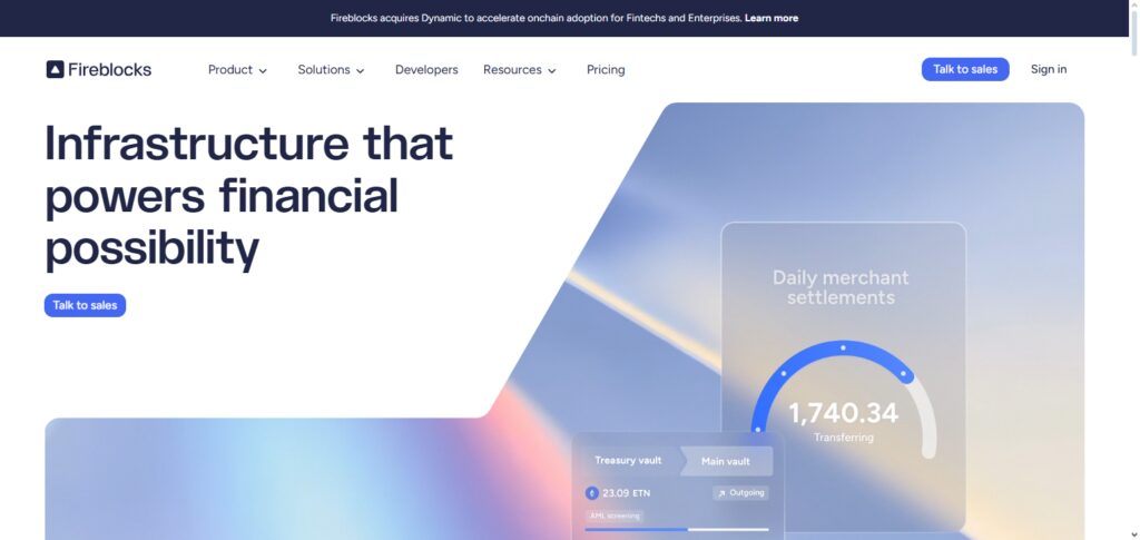 10 Best Crypto Wallets with Audit-Ready Transaction Logs 9 Fireblocks