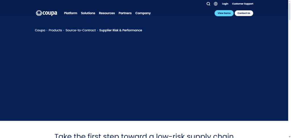 Coupa Supplier Management