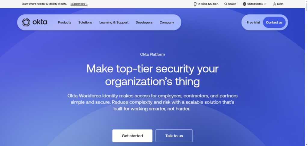 10 Best Identity & Access Management Software in 2026 2 Okta Workforce Identity
