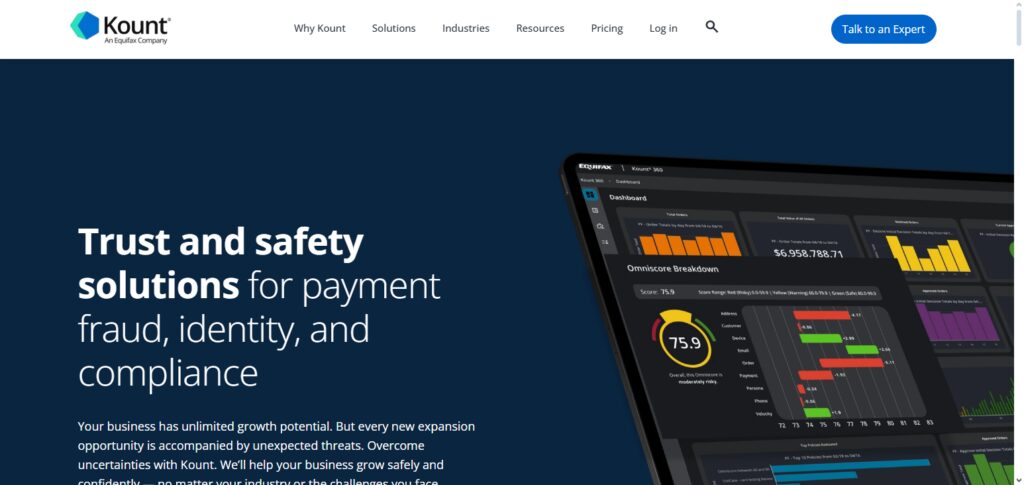 10 Best Fraud Detection Software for Secure Transactions 3 Kount (Equifax)