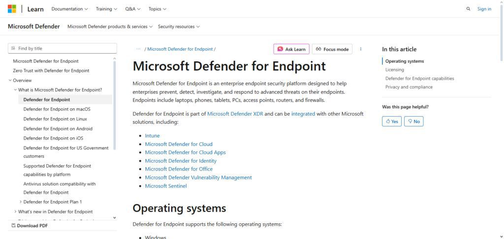 Microsoft Defender for Endpoint