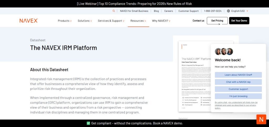 10 Best Technology Tools for Digital Control Assurance in 2026 9 NAVEX IRM
