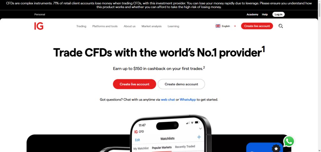 IG: Easy Access and Trade Globally