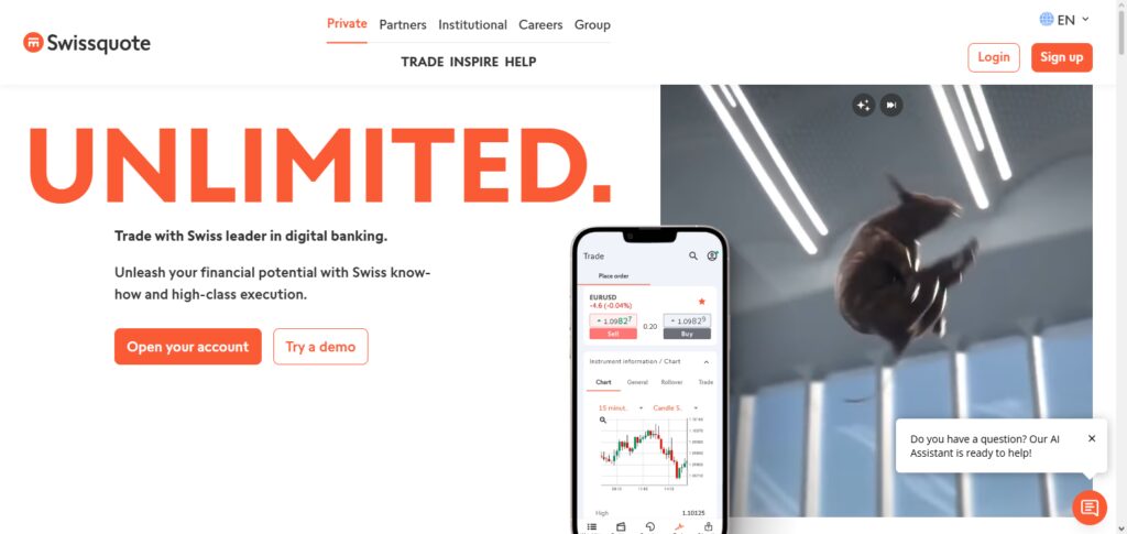 Step 1: Open an Account with Swissquote