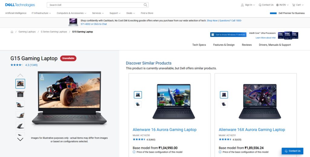 Dell G15 