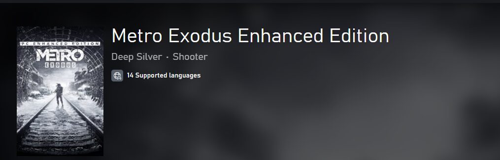 10 Best Games to Test Your NVIDIA RTX Graphics Card 5 Metro Exodus Enhanced Edition
