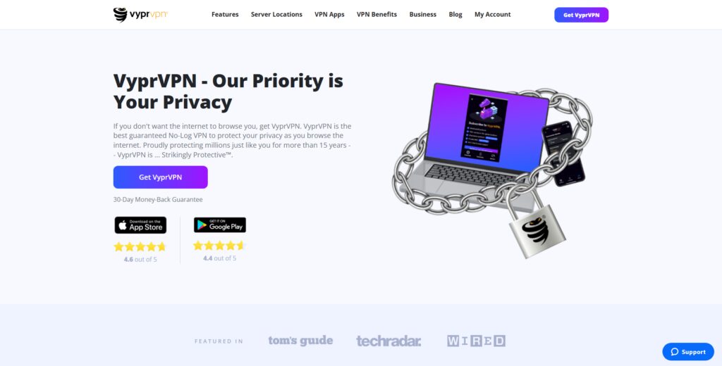 10 Best VPNs for Geo-Restricted Content 5 VyprVPN