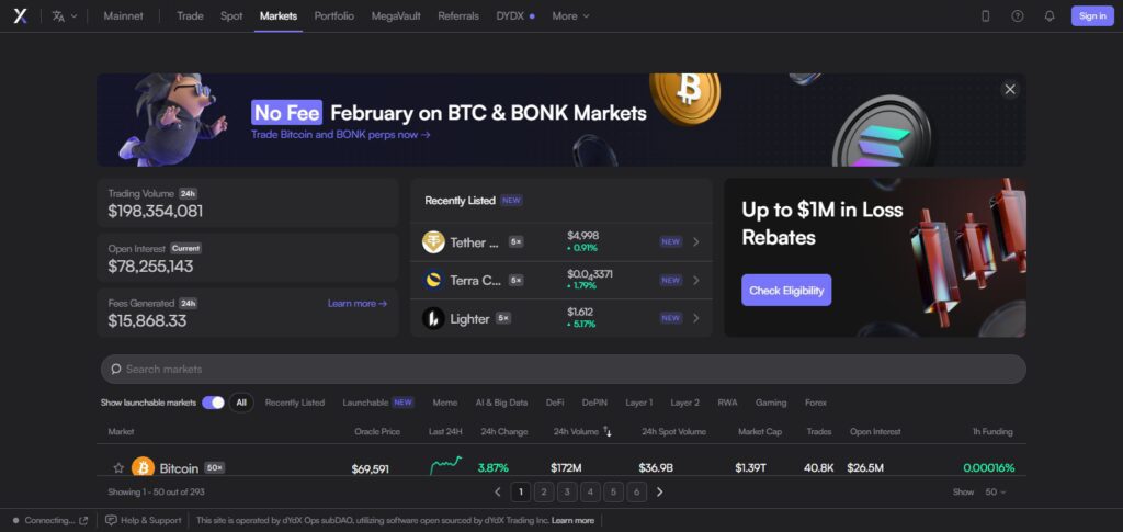 dYdX (DEX)