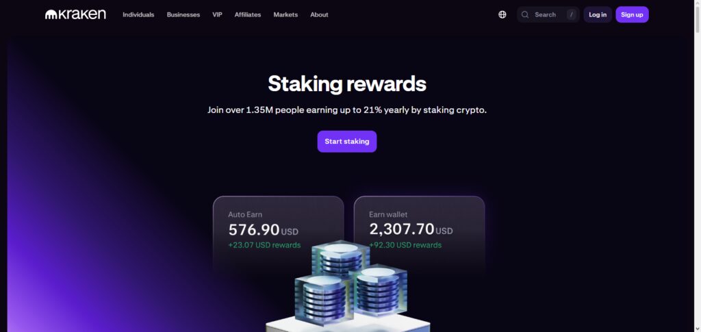 10 Easy-to-Use Crypto Income Tools for Beginners 4 Kraken Staking