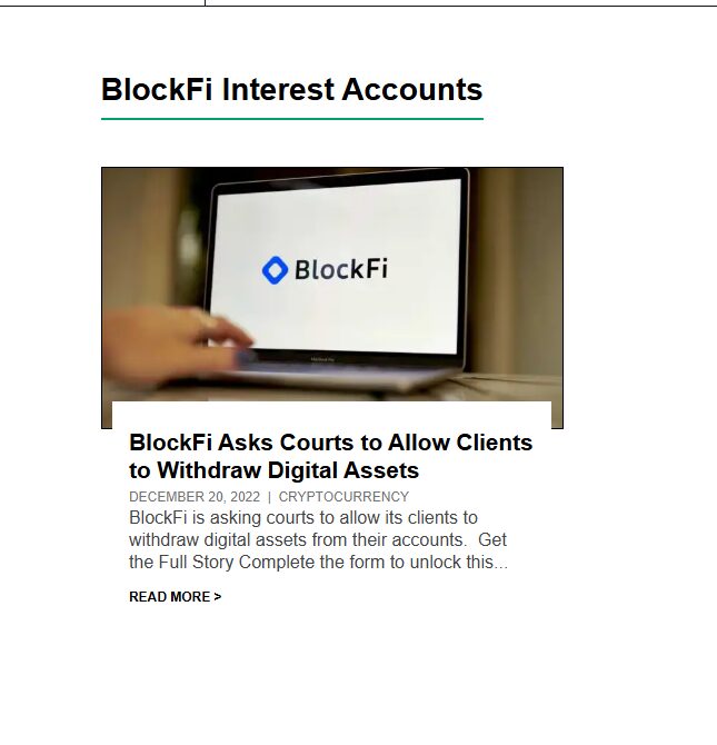 10 Easy-to-Use Crypto Income Tools for Beginners 6 BlockFi Interest Account
