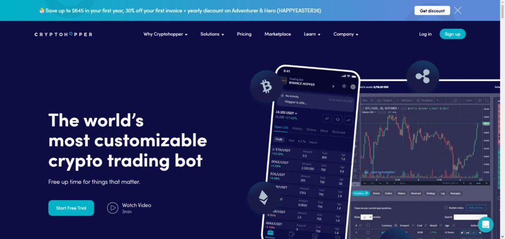 10 AI Tools That Help Recover Losses in Crypto Trading 7 Cryptohopper AI Bot