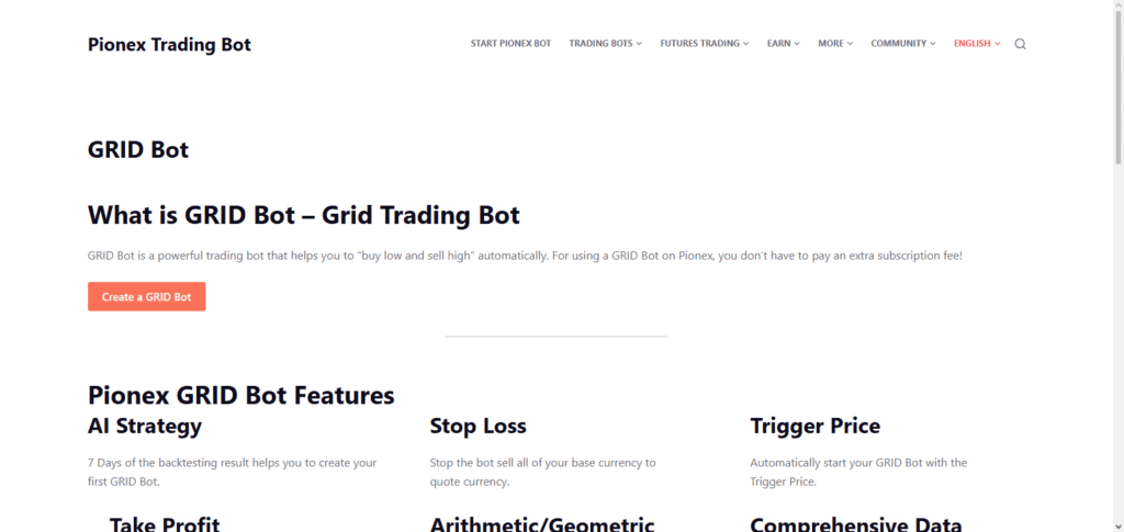 10 Tools That Help You Stop Losing Money in Crypto 3 Pionex AI Grid Bot