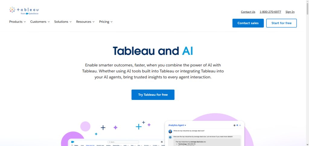 10 Best AI Tools to Manage Business Financial Data 8 Tableau + Einstein AI (Salesforce)