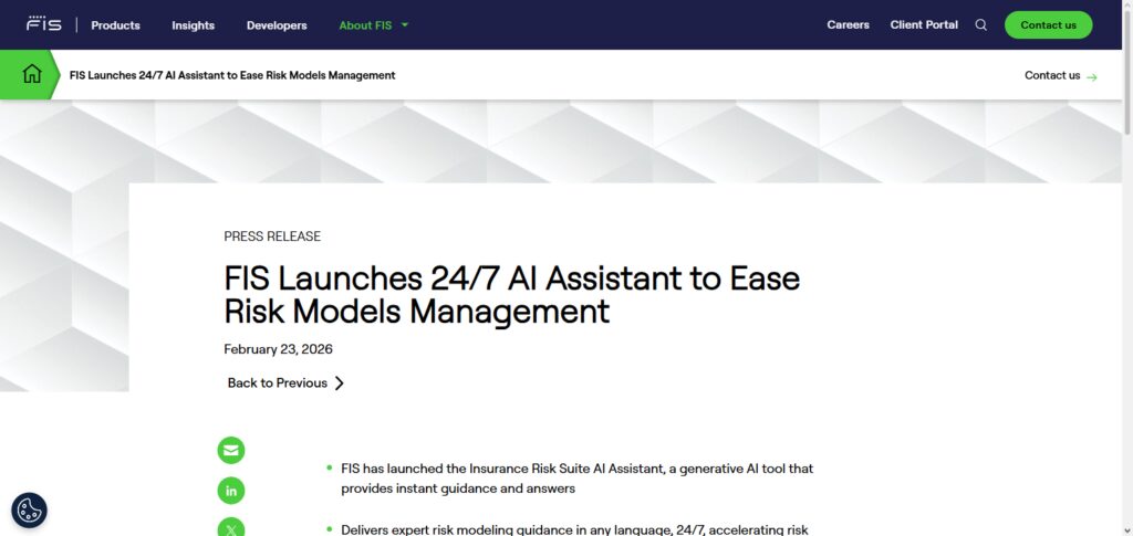 10 Best AI Tools to Manage Business Financial Data 11 FIS Global AI Risk Suite