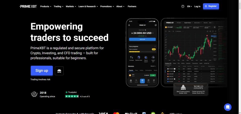 Best Binance Alternatives for US Crypto Traders 2026 7 PrimeXBT (US OTC access)