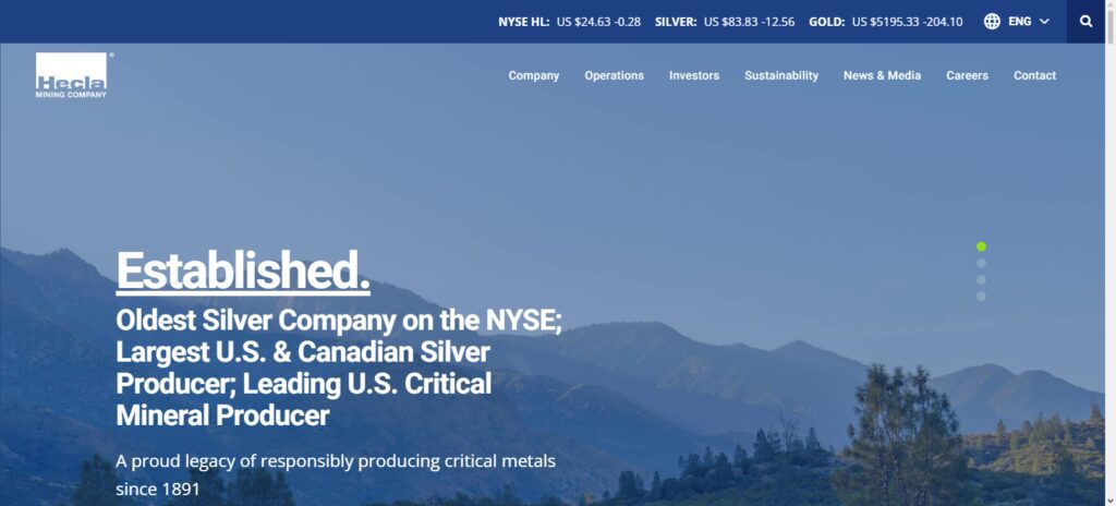 10 Best Silver Mining Stocks to Buy in 2026 5 Hecla Mining Company