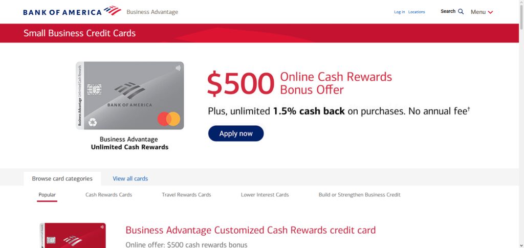 11 Best Corporate Credit Card Programs for Businesses 8 Bank of America Business Advantage Card