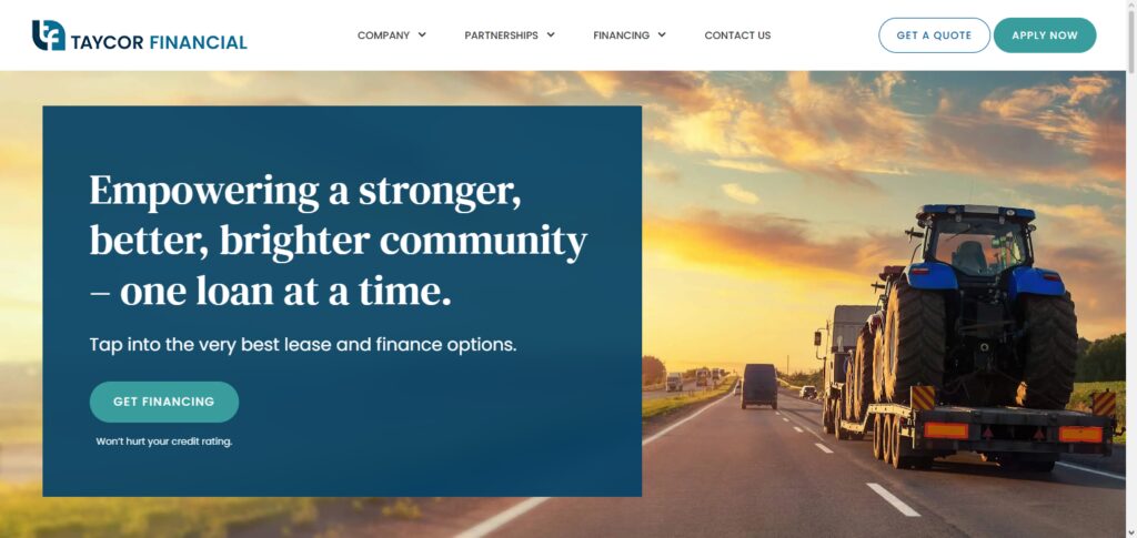 10 Best Equipment Financing Companies in the USA (2026 Guide) 5 Taycor Financial