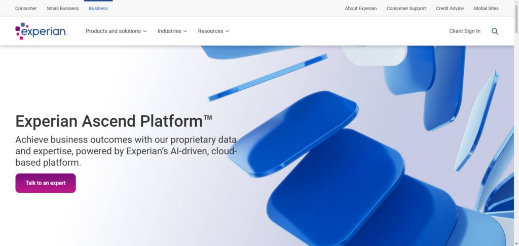10 Best AI-Based Credit Scoring Platforms for Smart Lending 4 Experian Ascend AI