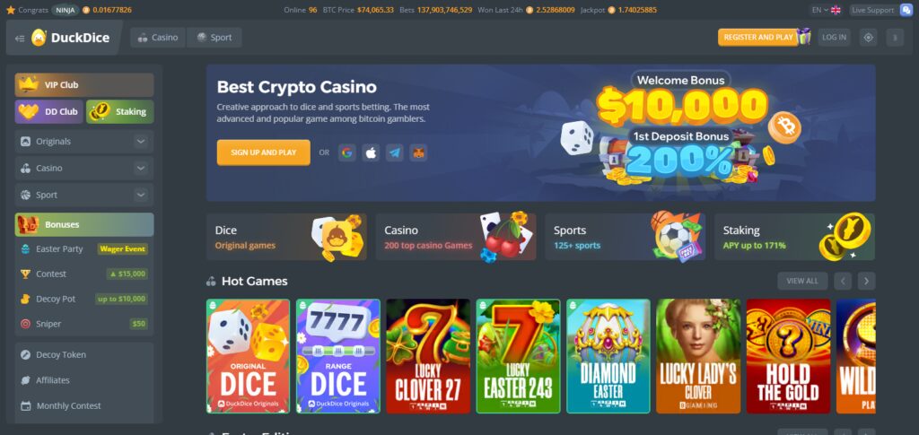 10 Top Solana & Bitcoin Gambling Sites with Fast Cashouts 11 DuckDice
