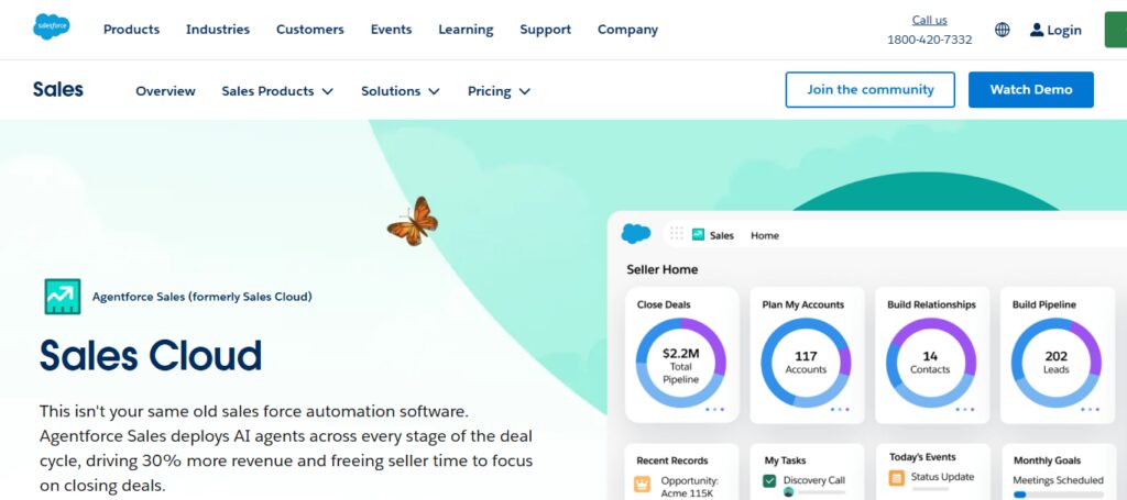 11 Best CRM Software Options for Growing Sales Teams 3 Salesforce Sales Cloud