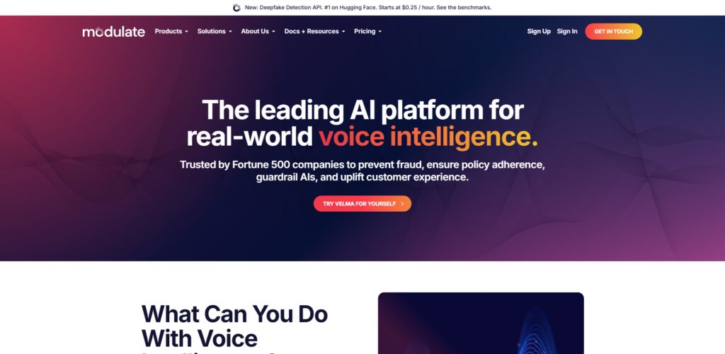 10 Best AI Security Platforms for Deepfake Detection and Prevention 11 Modulate (Velma AI)