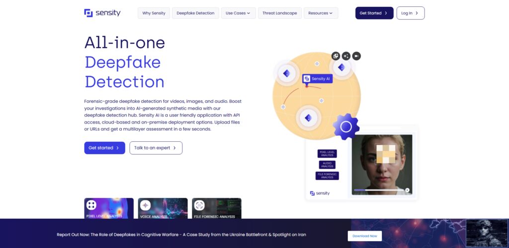 10 Best AI Security Platforms for Deepfake Detection and Prevention 3 Sensity AI